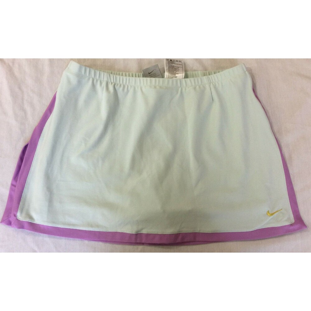 NIKE DRI FIT ATHLETIC WOMENS SKIRT SKORT WITH BUILT SHORTS SIZE M 8/10